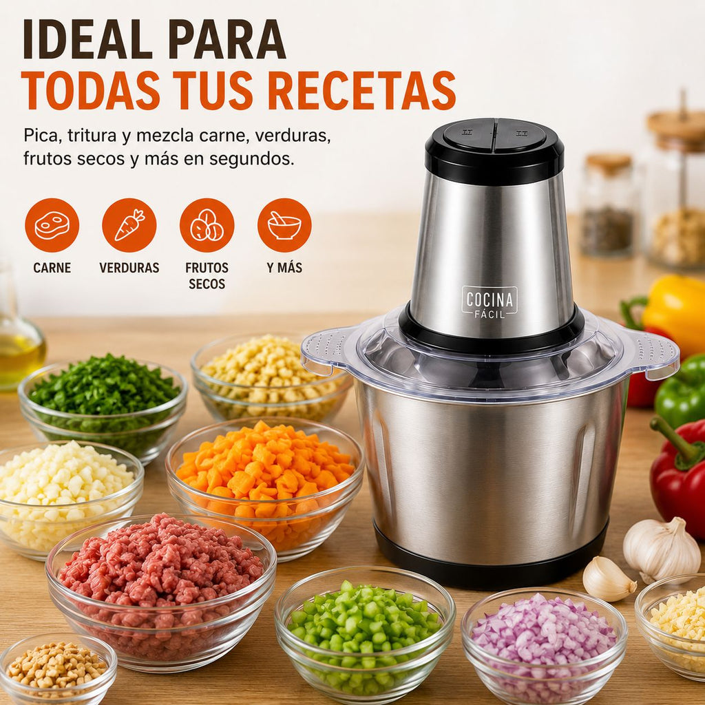 Trituradora Eléctrica Premium 2L